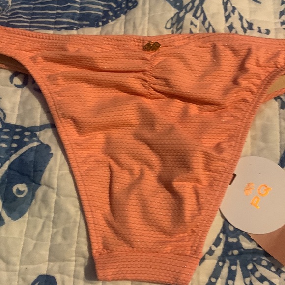 NWT PILYQ PQ CORAL COAST BASIC RUCHED TEENY BOTTOM - Picture 10 of 14